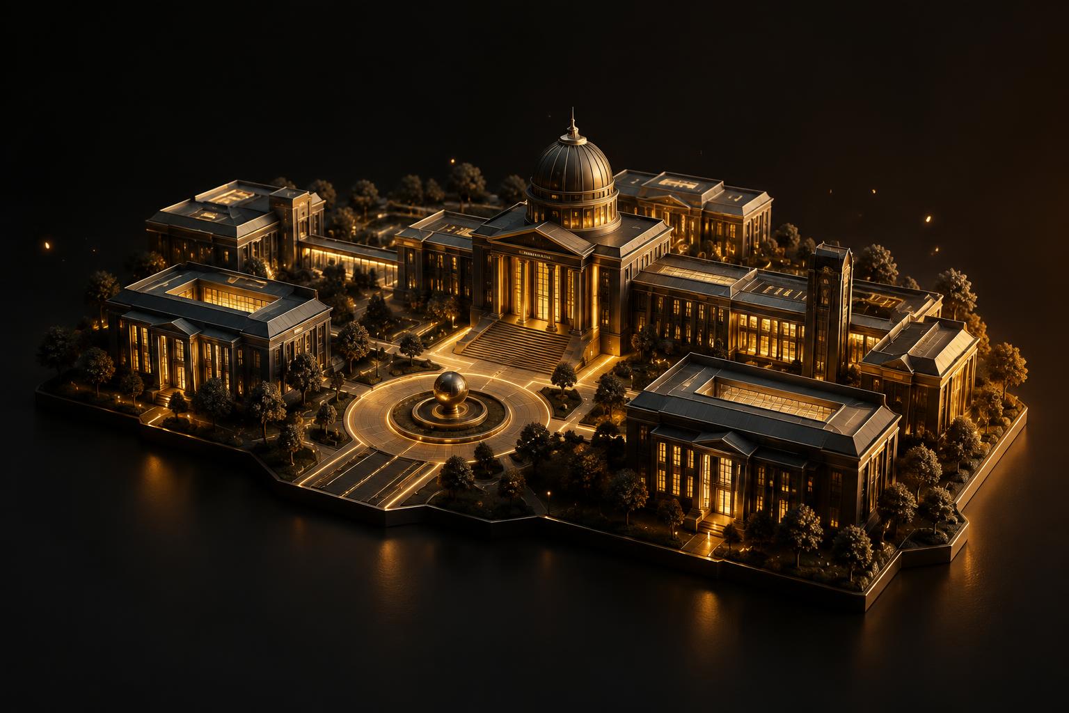 Example architectural model of a connected university campus